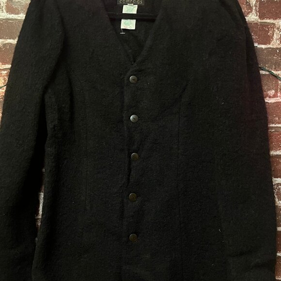 Comrags (Joyce Gunhouse & Judy Cornish) Jackets & Blazers - COMRAGS Vintage Wool & Mohair Blend Cardigan Jacket - Made in Canada - Black NWT